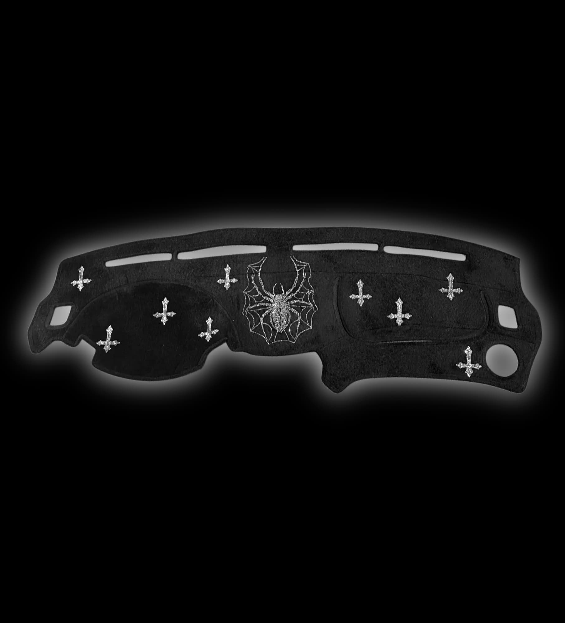 Rhinestone Spider and Crosses
